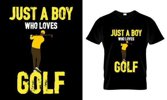 Review: Just a Boy Who Loves Golf T-Shirt Design