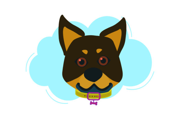Reviewing Dog Funny Mammal Cloud Style for Stitchers